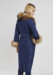 Ciepła kurtka damska o wydłużonej formie KURDT-0155-69(Z21)