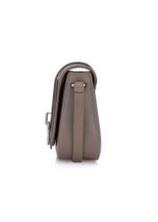 Brown women's bag with logo TOREC-0627C-79(Z24)-03