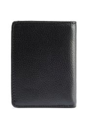 Czarny skórzany portfel męski PORMS-0635-99(W25)