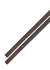 Brązowa torebka damska shopper TOREC-1238-1I(W26), widok paska produktu na białym tle.