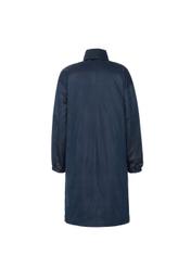 Granatowa parka damska z kapturem KURDT-0164-69(W19)-02