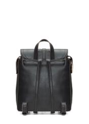 Plecak damski w kolorze czarnym TOREC-1198-99(W26) - widok produktu z tyłu, na białym tle. 