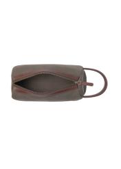 Kosmetyczka męska w kolorze khaki TORMN-0373-55(Z25), widok produktu od środka na białym tle.
