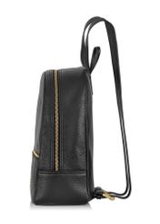 Black leather women's backpack TORES-0898B-99(Z24)-04