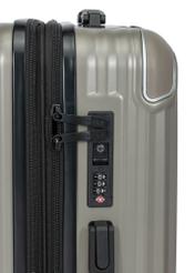 Komplet walizek twardych na kółkach 19"/24"/28" WALAB-0073-2X(W26), widok zamka produktu na białym tle.