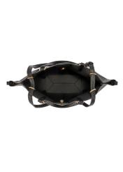 Czarna torebka damska na ramię TOREC-1231-99(W26), widok produktu w środku na białym tle.