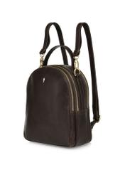 Brown leather women's backpack TORES-1048-89(Z24)-02