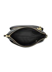 Black women's messenger bag made of imitation leather TOREC-0966-99(Z24)-05