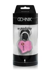 Pink TSA luggage lock AW-004-0011-34(W24)-02