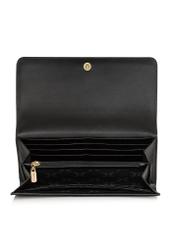 Large black leather women's wallet PORES-0893E-99(Z24)-04