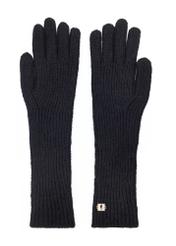 Long black women's gloves REKDT-0030-98(Z24)-03