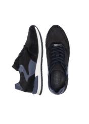 Skórzane czarne sneakersy męskie BUTYM-0460-99(W24)