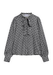 Koszula damska z monogramem KOSDT-0175-96(Z25) - widok produktu z przodu na białym tle. 
