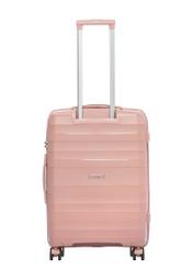 Średnia walizka na kółkach WALPP-0024-5B-24(W26), widok produktu od tyłu na białym tle.