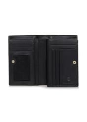 Czarny skórzany portfel damski PORES-0834-99(W23)-04