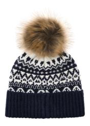 Navy blue men's winter hat CZAMT-0073-69(Z24)