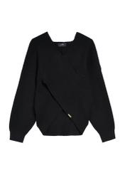 Czarny sweter damski z wiskozy SWEDT-0240-99(Z25)