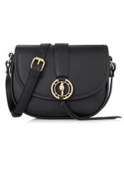 Czarna listonoszka z logo TOREC-0756-97(W23)-01