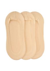 Zestaw beżowych stopek damskich ZESDT-0032-1B(W26) - widok produktu od góry, na białym tle. 