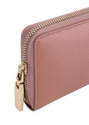 Duży różowy skórzany portfel damski PORES-0800A-31(W23)