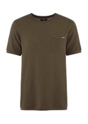 Bawełniany przewiewny t-shirt męski TSHMT-0122-55(W25), widok produktu z przodu na białym tle.