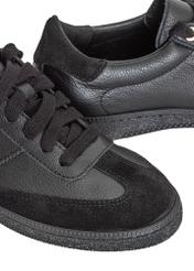 Black leather women's sneakers BUTYD-1143-99(Z24) photo 7