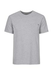 Szary basic T-shirt męski TSHMT-0097-91(W23)-03