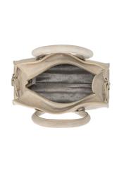 Kremowa zamszowa torebka damska TORES-1295-0B(W26)