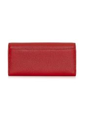 Large red leather women's wallet PORES-0893E-41(Z24)-04