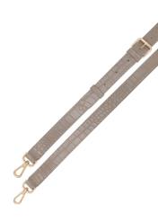 Beżowa listonoszka damska croco TOREC-0880-1D(W26), widok paska produktu na białym tle.