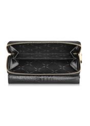 Large black leather wallet for women PORES-0907-99(Z24)