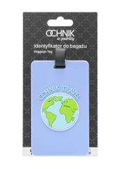 Identyfikator do bagażu AW-012-0009-61(W25), widok produktu z przodu na białym tle.