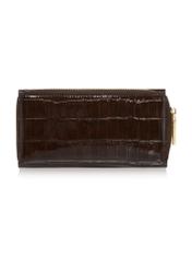 Duży brązowy portfel damski croco POREC-0351-90(Z23)