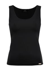 Black women's tank top BLUDT-0179-99(Z24)