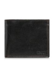 Brązowy niezapinany skórzany portfel męski PORMS-0555-89(W24)