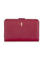 Skórzany różowy portfel damski PORES-0896-34(W24)