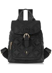 Black medium quilted women's backpack TOREN-0296-99(Z24) pic. 3