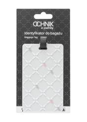Identyfikator do bagażu AW-012-0007-12(W25), widok produktu z przodu na białym tle.
