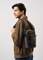 Duża listonoszka męska w kolorze khaki TORMN-0326A-55(W25)