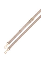 Beżowa duża torba damska TOREC-0978A-81(Z25) - widok pasków na białym tle. 