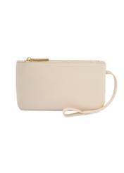 Biała torebka damska na ramię TOREC-1231-0B(W26) - widok produktu z przodu, na białym tle.