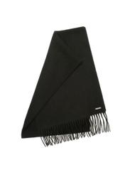 Men's black wool scarf SZAMT-0034-99(Z24)-02