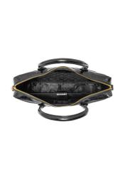 Skórzana elegancka torba damska croco TORES-1128E-99(Z25), widok produktu od góry na białym tle.