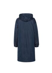 Granatowa parka damska z kapturem KURDT-0164-69(W19)