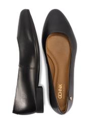 Skórzane czarne baleriny BUTYD-1049B-99(W26)