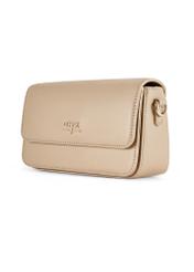 Mała beżowa torebka damska TOREC-1171-1B(W26)