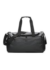 Czarna torba podróżna TORMN-0412-99(W26), widok produktu z przodu na białym tle.