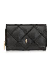 Black Quilted Leather Women's Wallet PORES-0939-99(Z24)-01