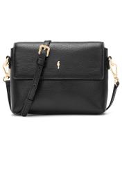 Mała skórzana torebka damska TORES-1278-9I(W26), widok produktu z przodu na białym tle.