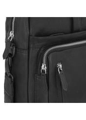 Black leather men's bag TORMS-0046N-99(Z24)-05